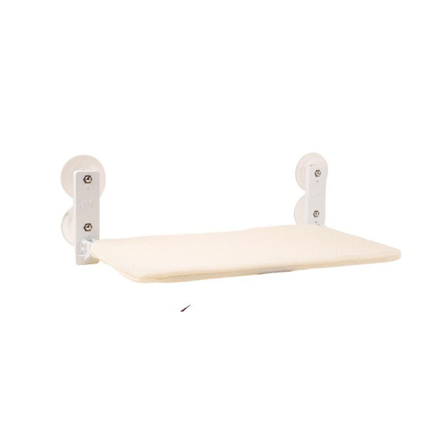 Fönstersäng för katt i beige med sugkoppar